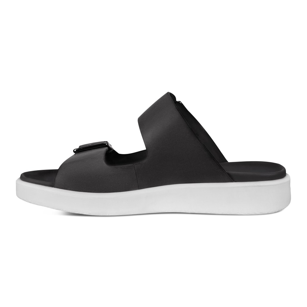 ECCO Mens Slides Black - Flowt Lx - NBR-185743